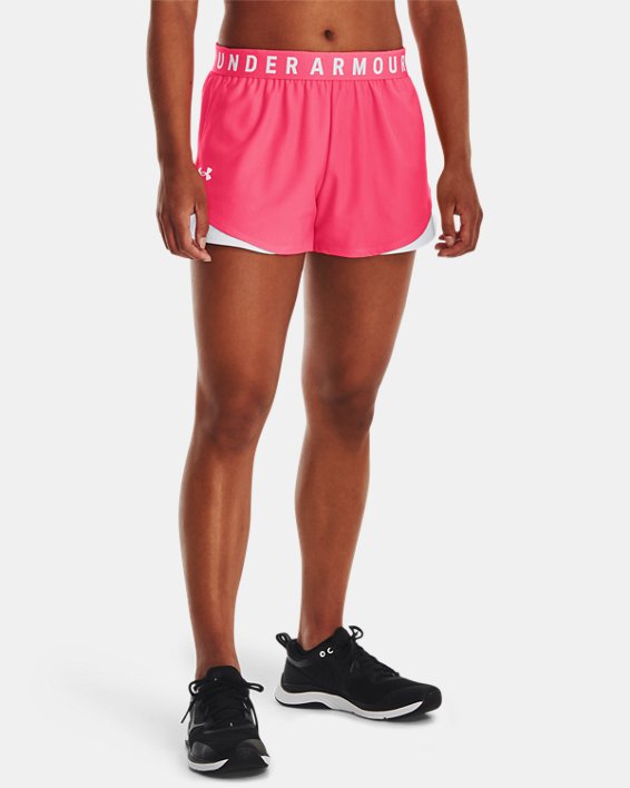 Women's UA Play Up 3.0 Shorts in Pink image number 0